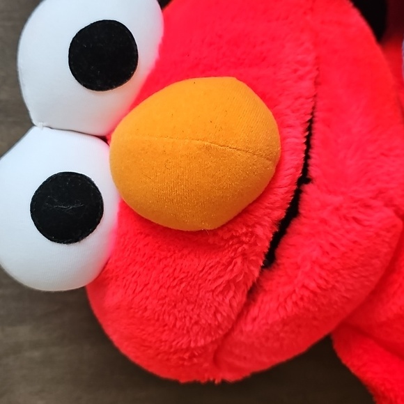 ❤️Vintage 90s Tyco Sesame Street Giant 13" Elmo & Cookie Monster Plush - Picture 5 of 11